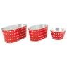 Metal ovale floral containers - Hearts