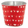 Metal ovale floral containers - Hearts