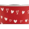 Metal round floral containers - Hearts