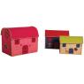 Set of 3 raffia toy boxes