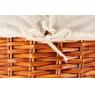 Set of 2 natural wicker laundry baskets