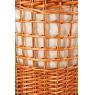 Set of 2 natural wicker laundry baskets