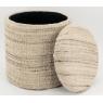 Pouf / coffre en laine