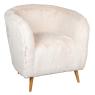 Fauteuil en fausse fourrure