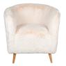 Fauteuil en fausse fourrure