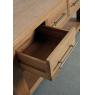 Solid oak coffee table 6 drawers