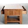 Solid oak coffee table 6 drawers