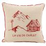 Coussin en lin et coton