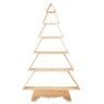 Pine wood christmas tree shelves burnt finish