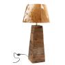 Pied de lampe en bois recyclé