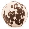 Round cow imitation pouf 