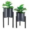 Metal flower pot covers