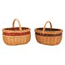 Buff willow basket with handle