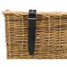 Bicycle basket in buff willow