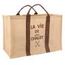 Sac à bûches en jute naturel