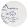 Set of 6 white porcelain plates