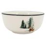 Bols cerf et sapin en porcelaine