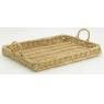 Rectangular trays in rattan