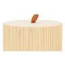 Set of 3 bamboo round boxes