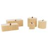 Set of 3 bamboo round boxes